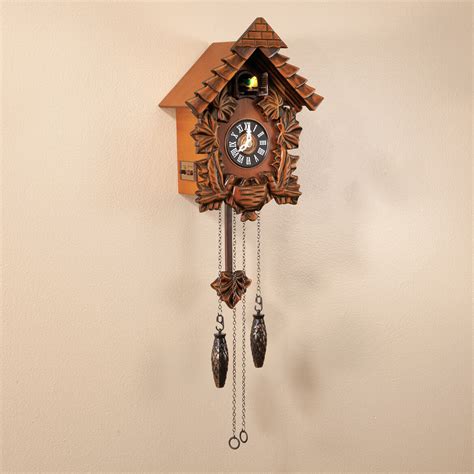 Traditional Wooden Cuckoo Clock Rustic Clock Walter Drake
