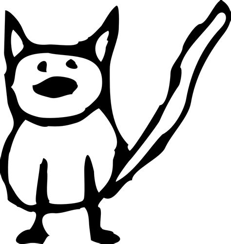 Free Black And White Cat Cartoon Character Download Free Black And White Cat Cartoon Character