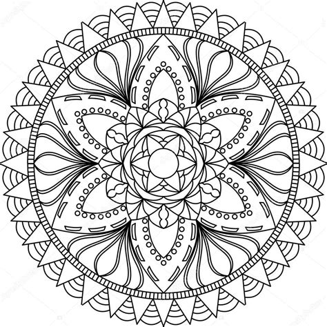 Each page is printed on light cardstock and is designed to fit inside a standard picture frame. Mandala kleurplaat voor volwassene — Stockvector ...