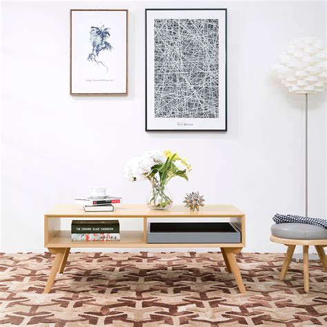 Buy Nordic Style Furniture Wood Color Coffee Table Korean