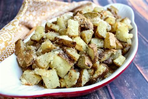 Oven Roasted Potatoes With Olive Oil And Rosemary Recipe Just A Pinch