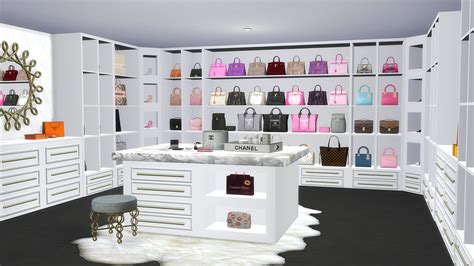 Luxury Custom Closet Platinumluxesims Sims 4 Bedroom Sims House