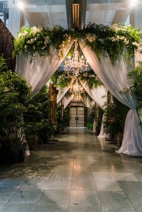 A Garden Party Wedding Covered In Greenery Elegantweddingca