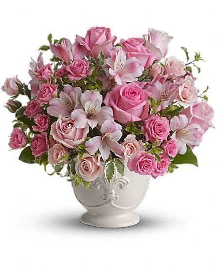 Telefloras Pink Potpourri Bouquet With Roses Pink Flower