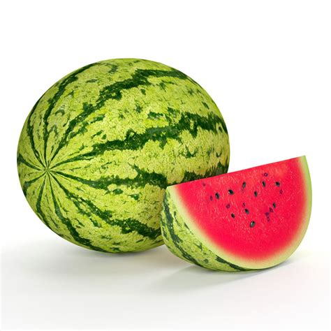 3d Model Of Watermelon Fruit Watermelon Fruit Watermelon Fruit
