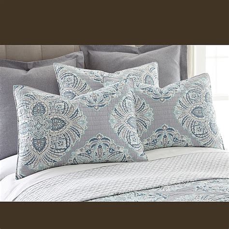 Levtex Home Tania Reversible King Quilt Set In Greyblue Bed Bath