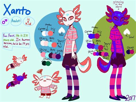 Undertale Oc Xanto The Axolotl By Hueghost Character Design