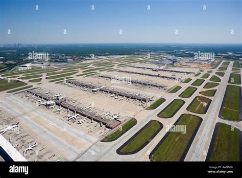 Aerial Photo Of Atlanta Hartsfield Jackson International Airport Stock