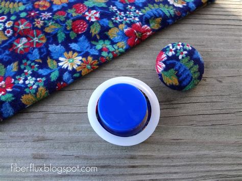 Fiber Flux How To Make Fabric Covered Buttons