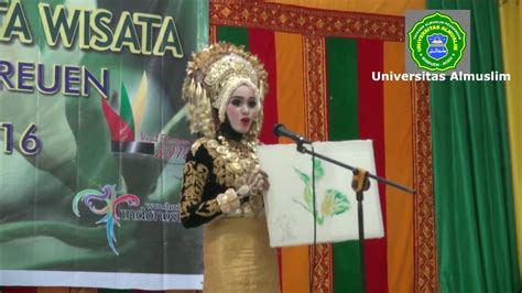 Penobatan Duta Wisata Kabupaten Bireuen 2016 Bagian Iv Youtube