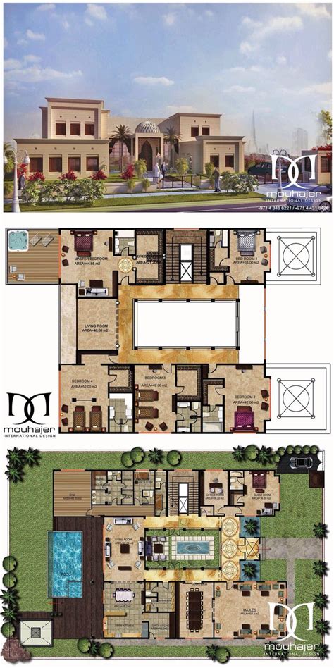 Private Villa Dubai Mahermouhajer House Plans Mansion