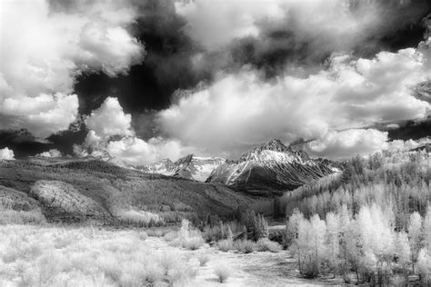 Colorado Mt Sneffels Black And White Ridgway Telluride Ouray