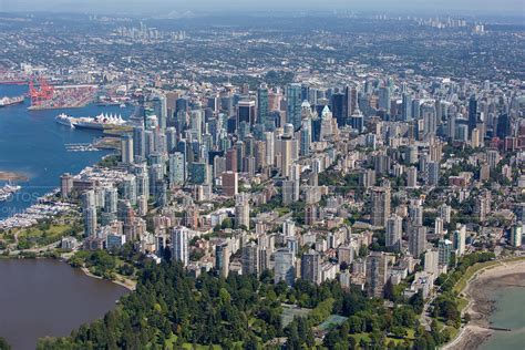 Aerial Photo Downtown Vancouver
