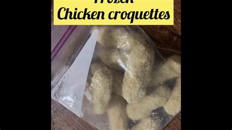 Frozen Chicken Croquettes Simple And Easy Youtube