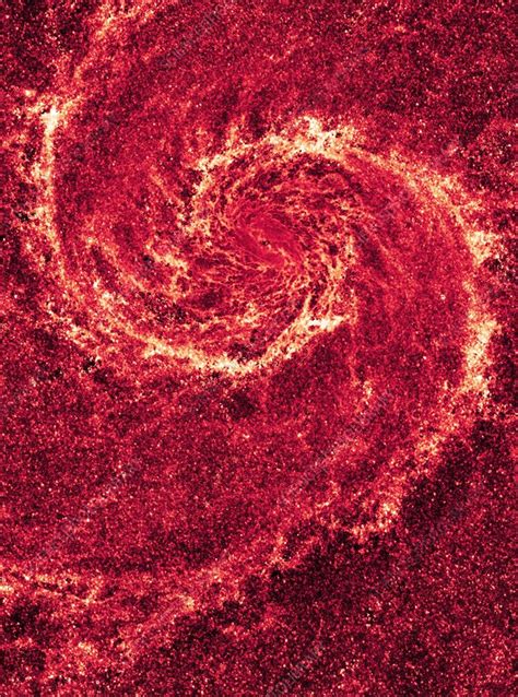 Whirlpool Galaxy Infrared Hst Image Stock Image C013