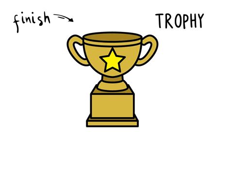 How To Draw Trophy Rainbow Printables