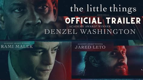 The Little Things Official Trailer Youtube