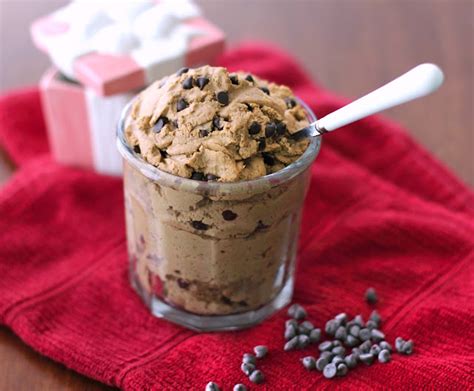Healthy Edible Chocolate Chip Cookie Dough High Protein Gluten Free