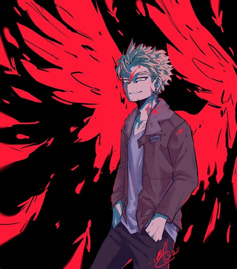 Evelynart05 On Twitter Hawks Fanart My Hero Academia Manga Keigo