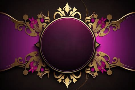 Premium Ai Image Purple And Gold Background With A Purple Background