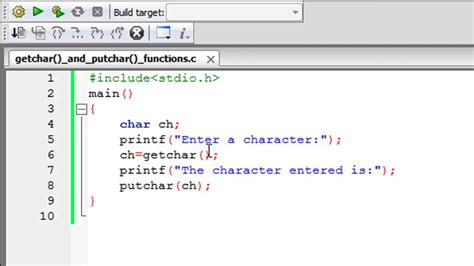 C Programming Tutorial - 66: The getchar() and putchar() Functions ...