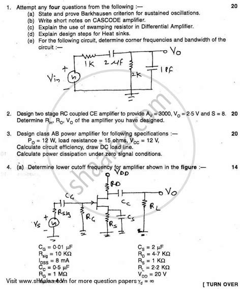 1 ways to abbreviate electronic question paper system. Question Paper - BE Electronics Engineering Semester 4 (SE ...