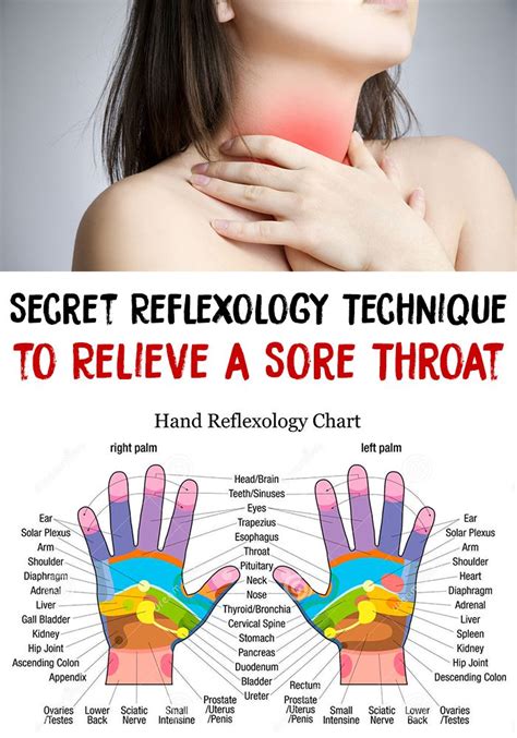sore throat secret reflexology technique to relieve a sore throat sore throat remedies for
