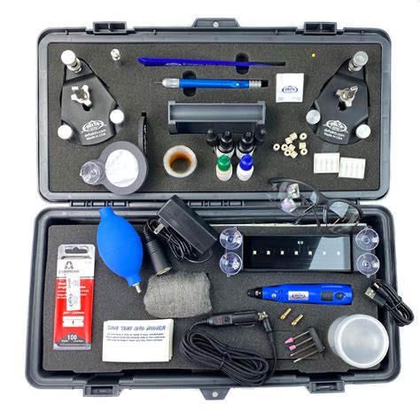 Windshield repair kits can be an effective and economical way to fix the small chips and pockmarks that can obscure your vision. EZ-350D Mobile Pro Windshield Repair Kit - Delta Kits