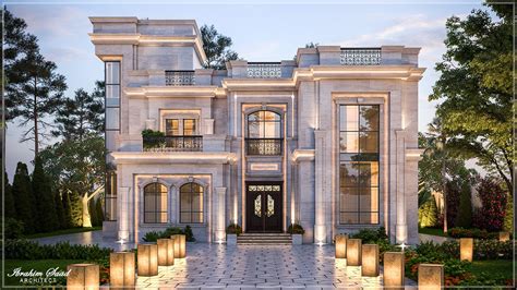 New Classic Villa Abu Dhabi On Behance House Outside Design New