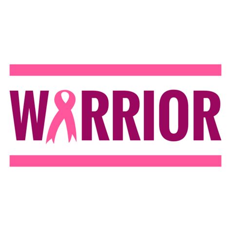 Breast Cancer Ribbon Warrior Banner Png And Svg Design For T Shirts