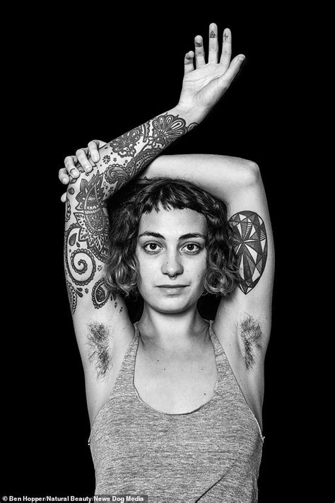 Women Who Choose Not To Shave Their Armpits Are Featured In A Stunning Black And White Photo