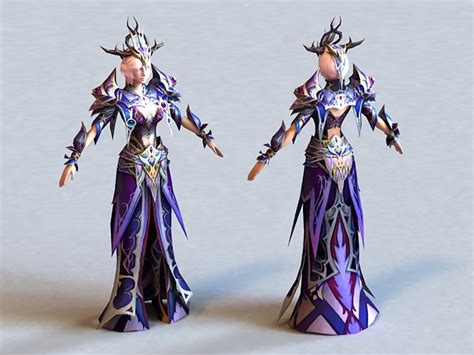 Beautiful Sorceress 3d Model 3ds Max Files Free Download Modeling