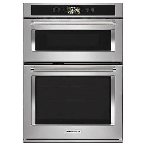 Kitchenaid 30 In Self Cleaning Convection Microwave Wall Oven Combo