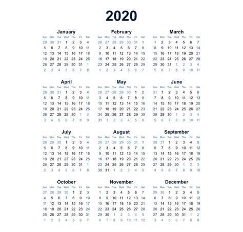 Printable 2020 Calendar Desktop Wallpaper Printable Calendar Images