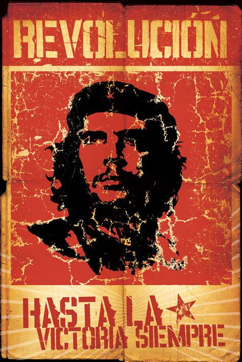 朗 Che Guevara Revolution Póster Lámina Compra En Europosterses