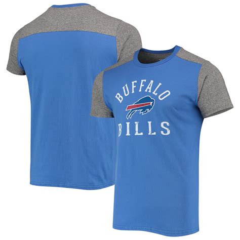 Mens Buffalo Bills Majestic Threads Royalgray Field Goal Slub T Shirt