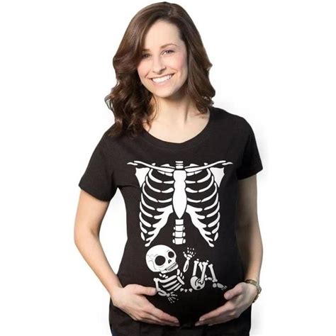 Skeleton Rib Cage Maternity T Shirt Tcustom