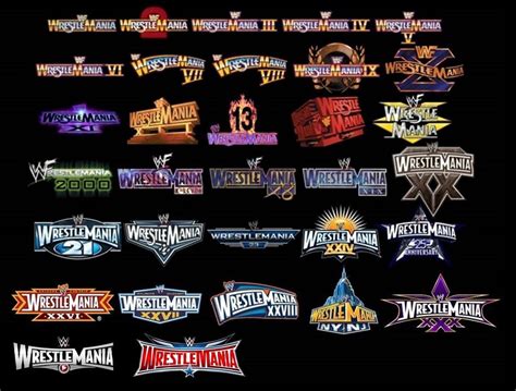Wwe All Wrestlemania Logos 1 32 By Alexc0bra On Deviantart