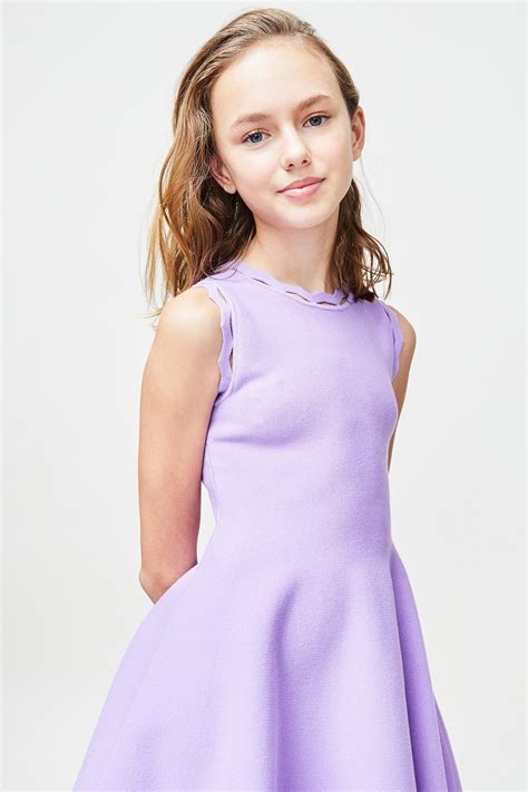 Milly Minis Zig Zag Trim Flare Dress Cute Girl Dresses Tween Fashion