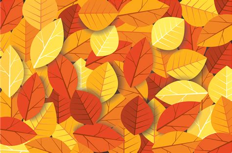 Autumn Leaves Background Vector Illustration 662414 Vector Art At Vecteezy