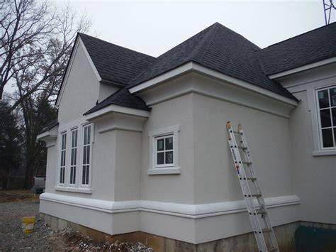 This Project Features James Hardie Trim Arctic White Stucco House
