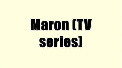 Maron Tv Series Youtube