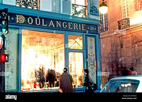 Paris France Boulangerie People Looking Shop Window Old French Shop