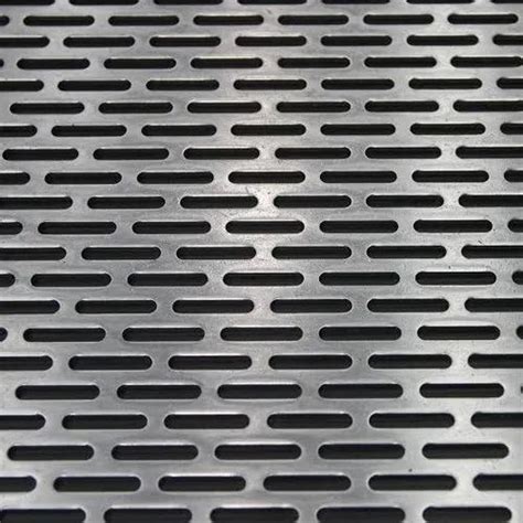 Rectangular Hole Stainless Steel Perforated Sheets Material Grade 304