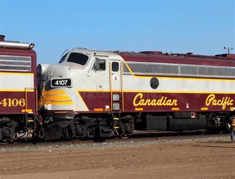 Canadian Pacific Locomotive Editorial Image Image Of Travel Train
