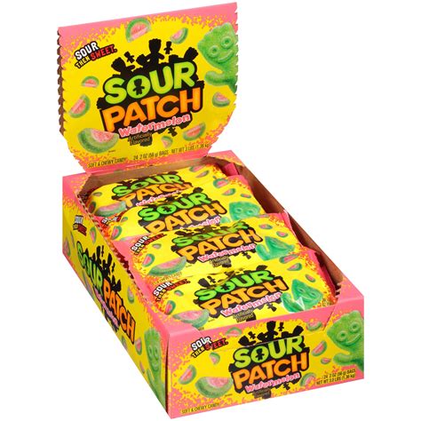 Sour Patch Kids Watermelon Soft And Chewy Candy 2 Oz Pack Of 24