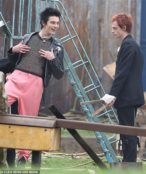 Anson Boon Transforms Into Johnny Rotten As He Joins Co Stars To Film