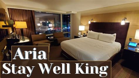 Aria Las Vegas Stay Well Deluxe King Room Strip View Youtube