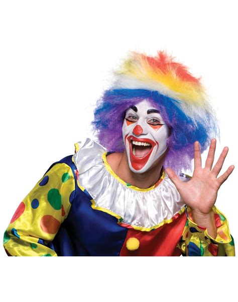 Clown Around Wig Rainbow Circus Costume Accessory