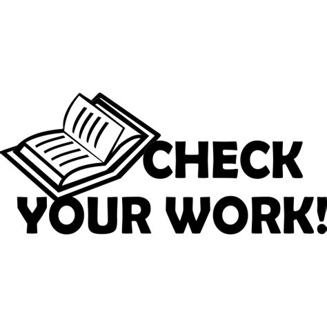 Book Check Your Work Teacher Stamp Simply Stamps